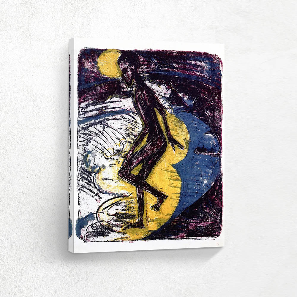 A person entering the sea A person entering the sea