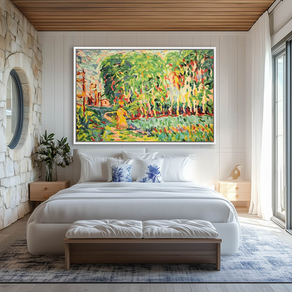 A woman in a birch grove - Image 4