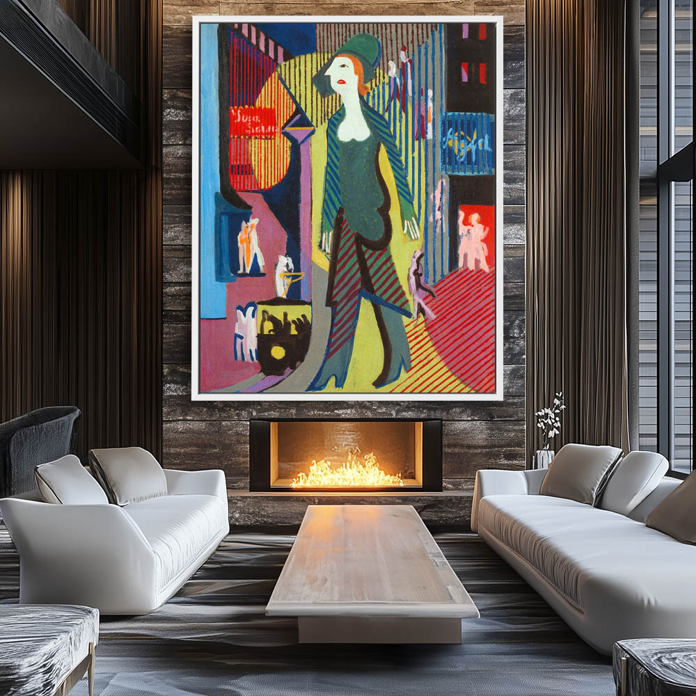 A woman walks on a night street - Image 4