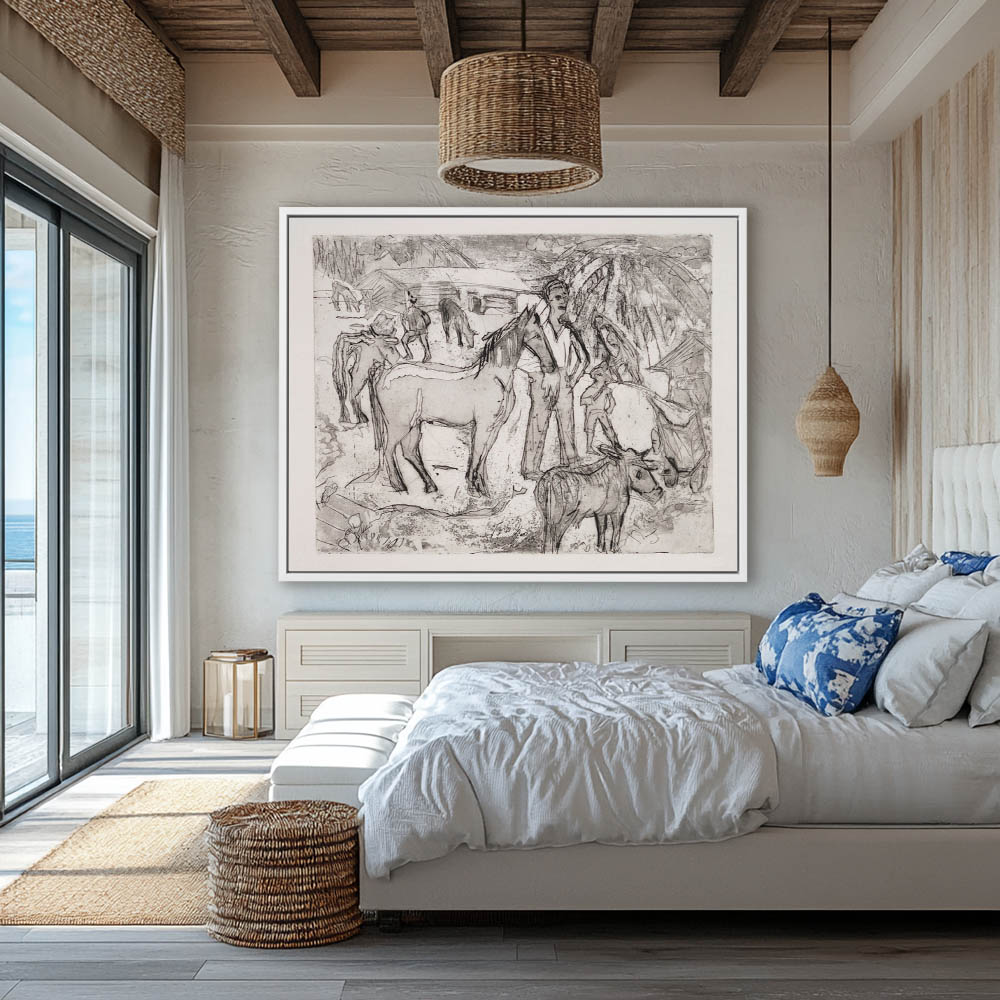 Alpine Scene with Horse, - Image 4