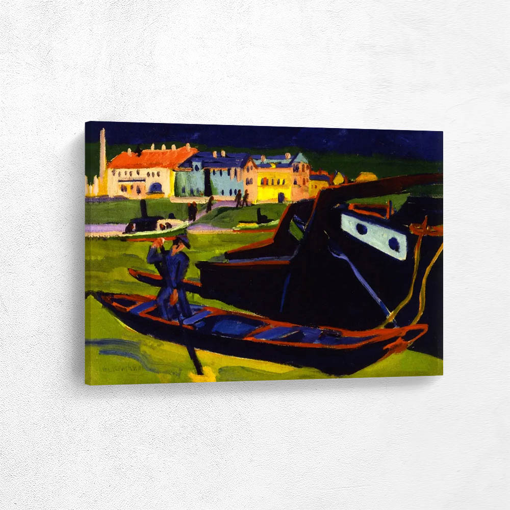 Boats on the Elbe near Dresden