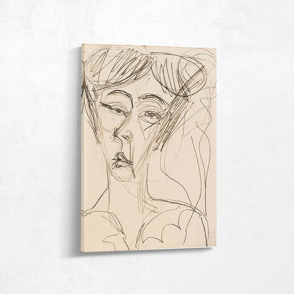 Head of a woman,