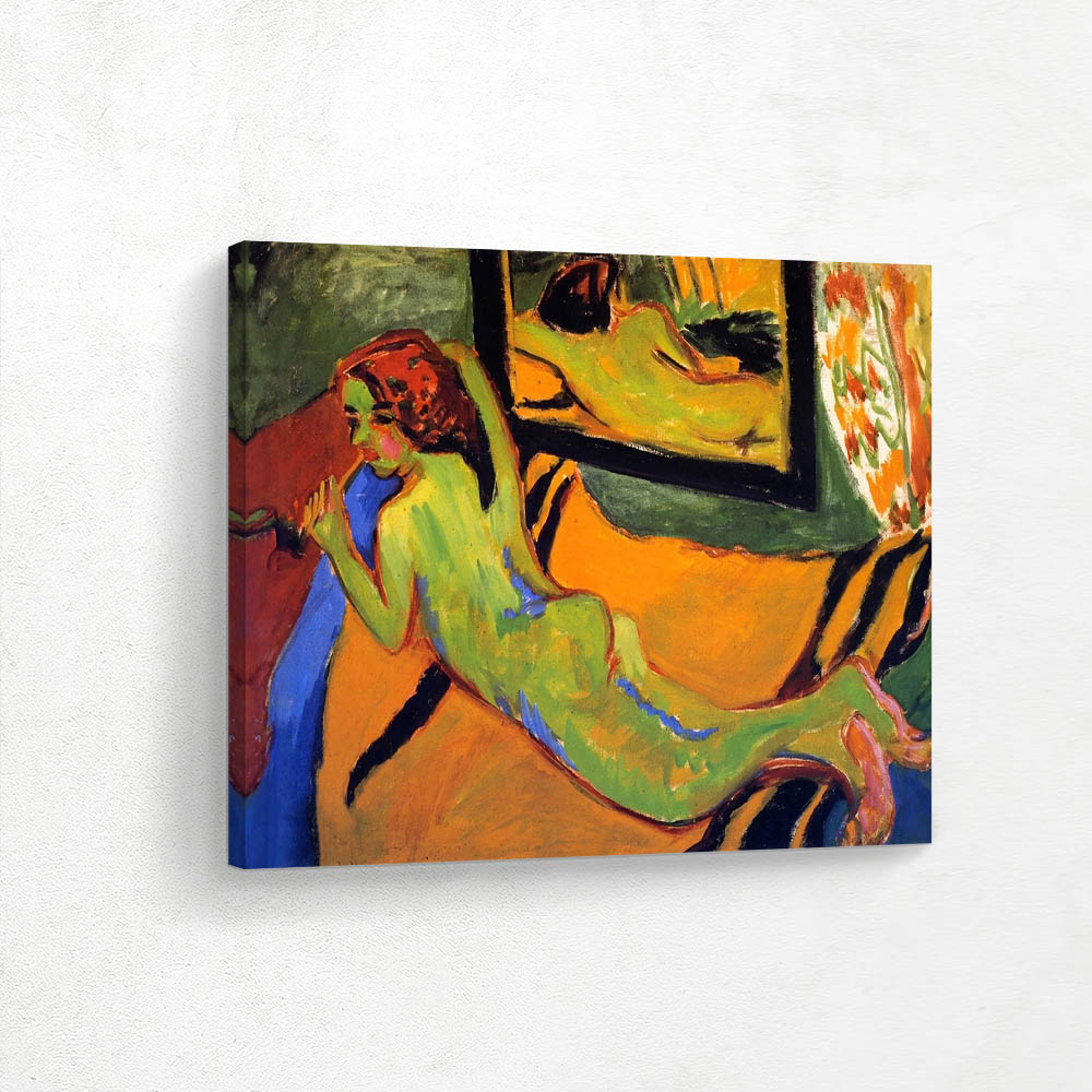 Reclining Nude before a mirror