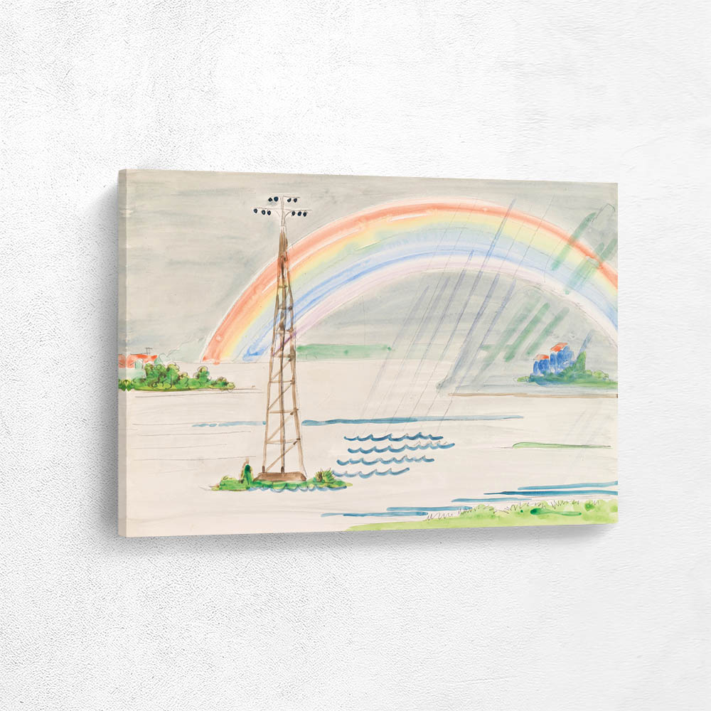 Seascape with rainbow