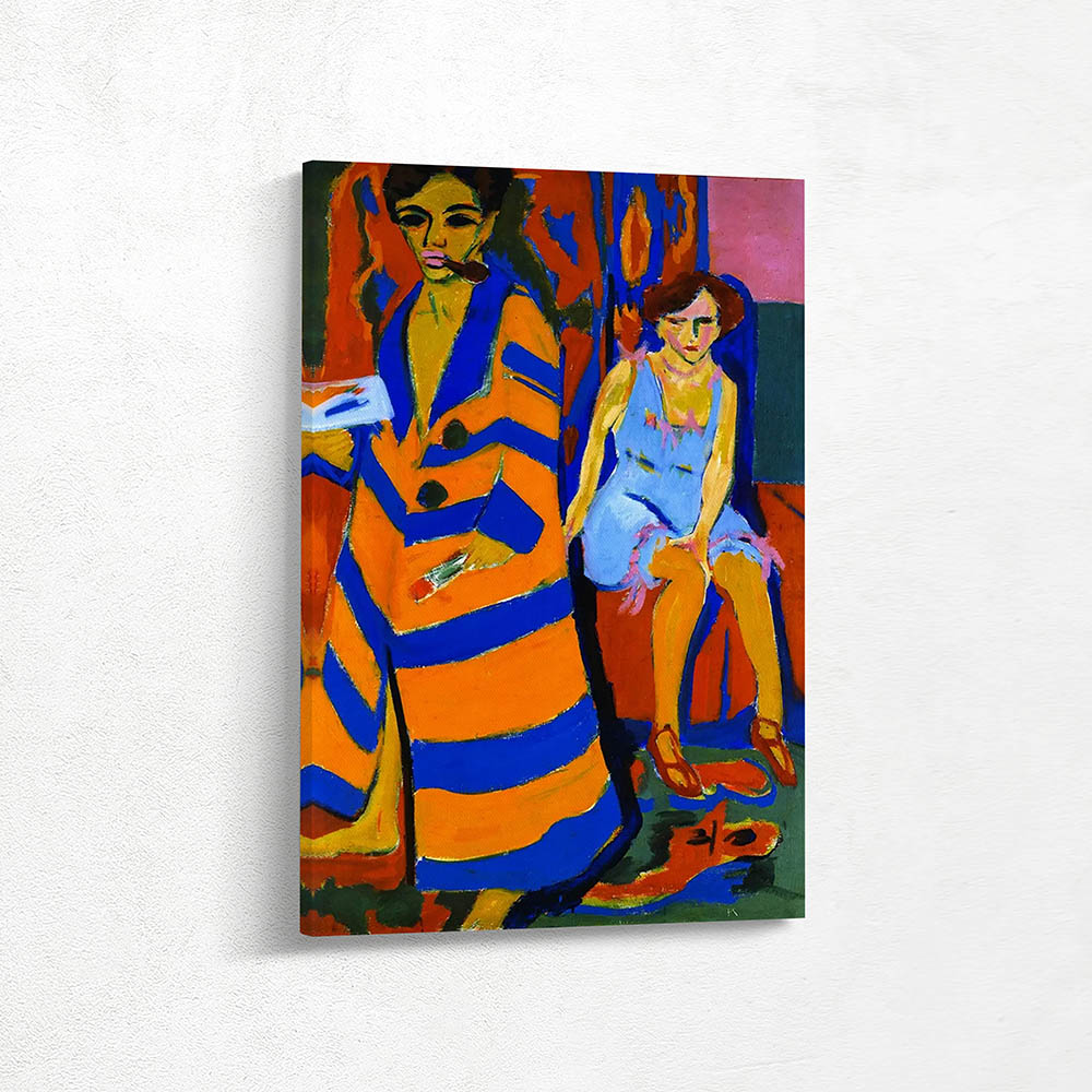 Self-portrait with model