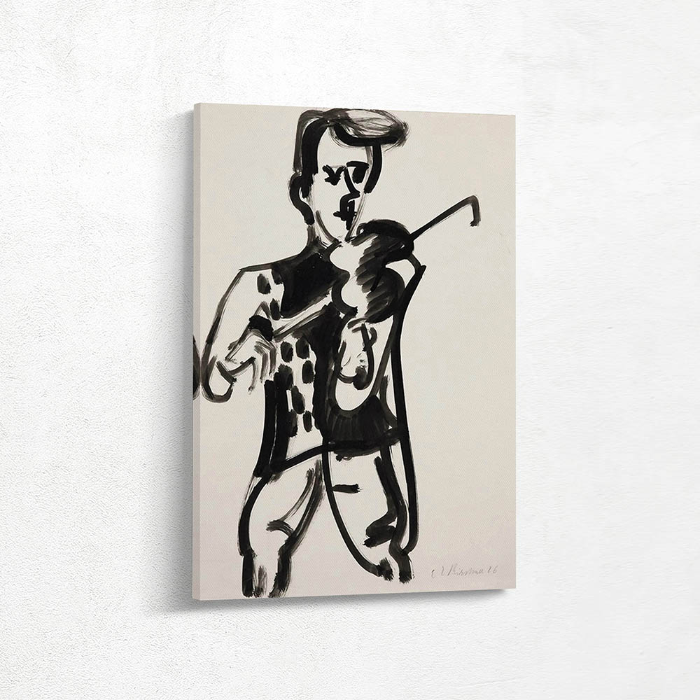 Standing violinist