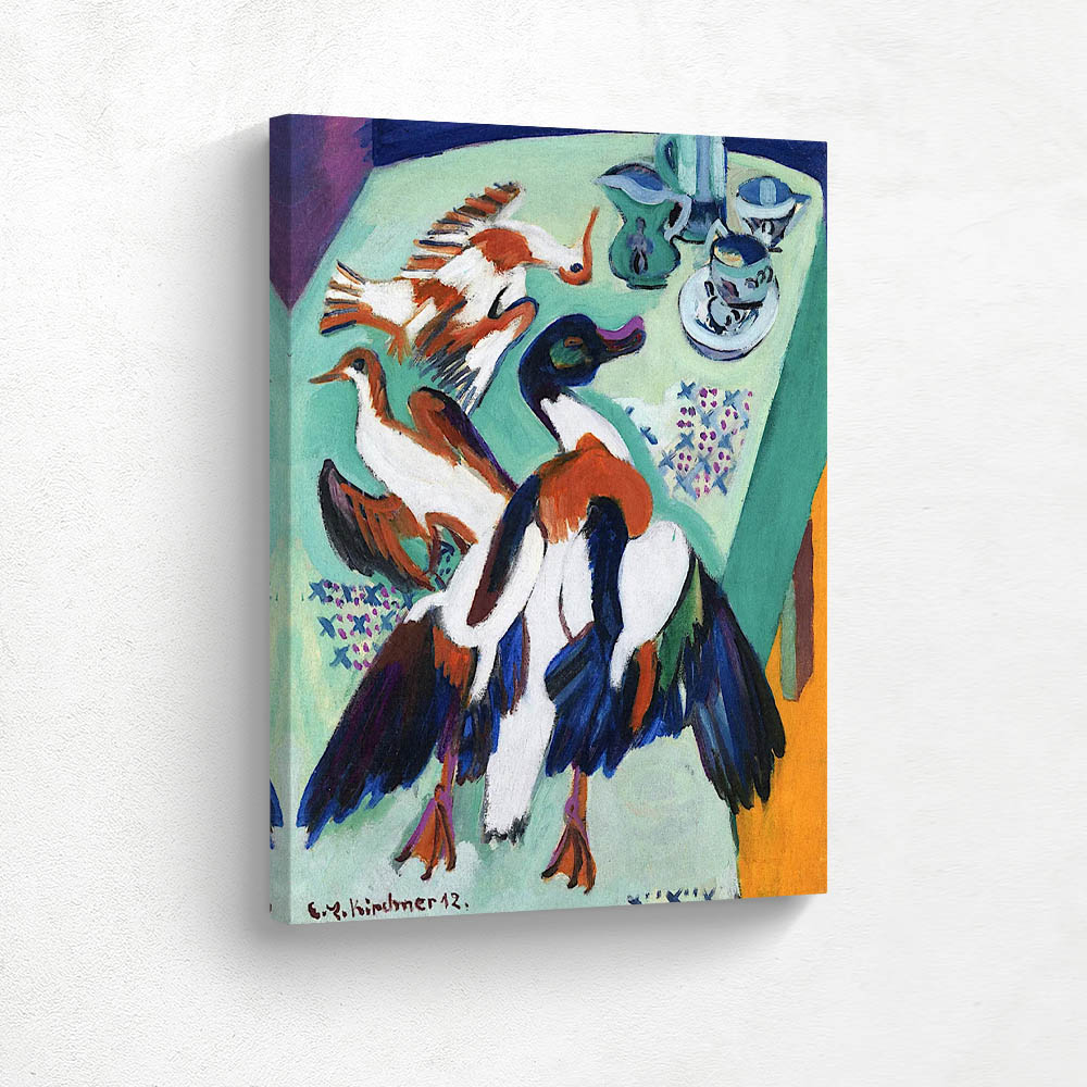 Still life with duck and game