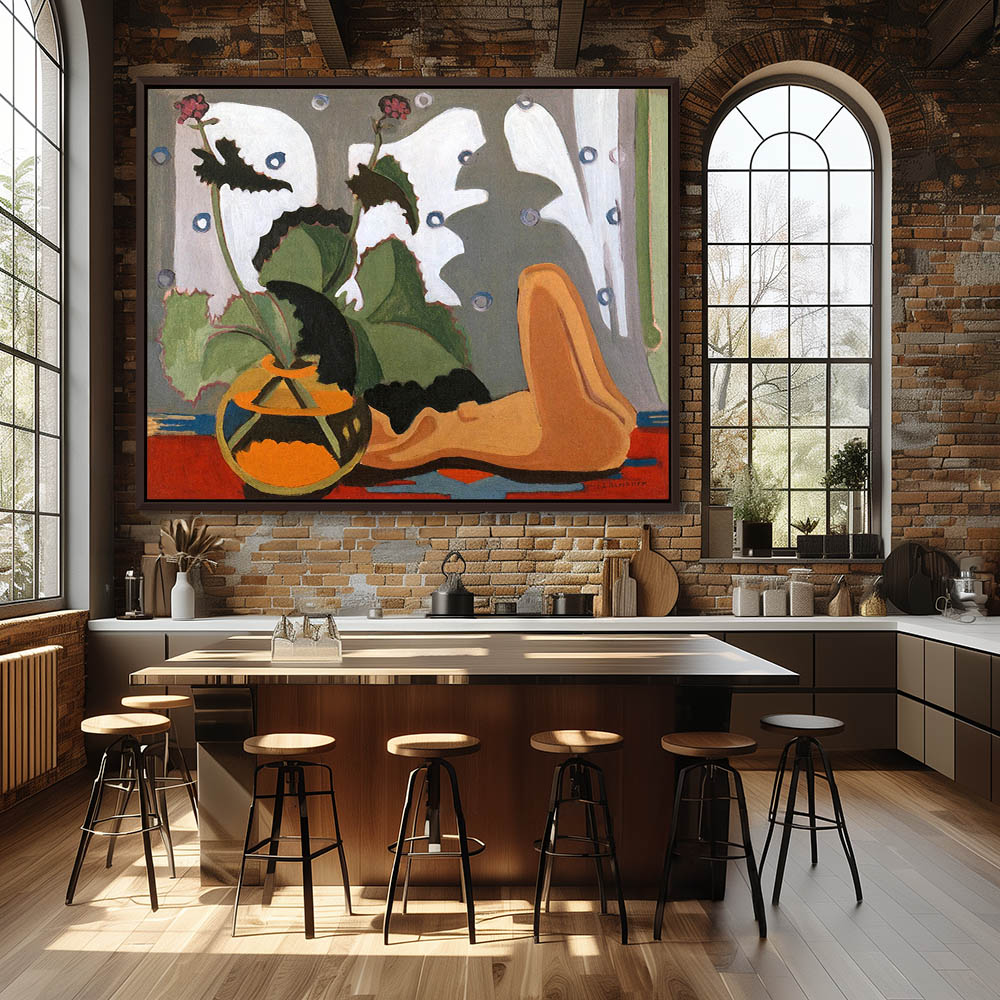 Still-life with sculpture in front of the window - Image 3