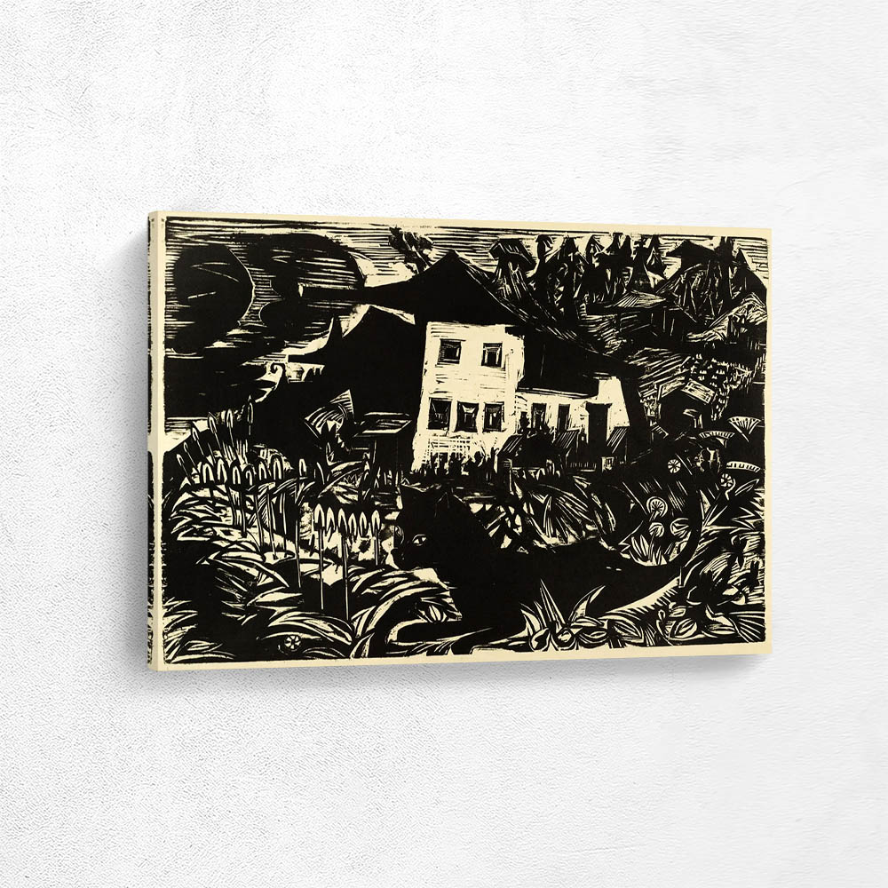 The white house in the meadow