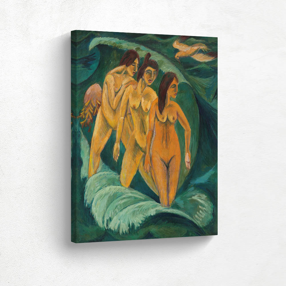 Three bathers