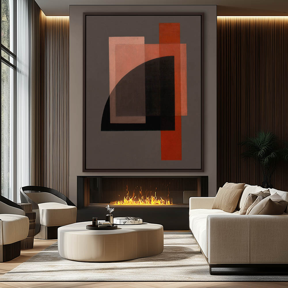 Black Quarter Circle with Red Stripes - Image 3