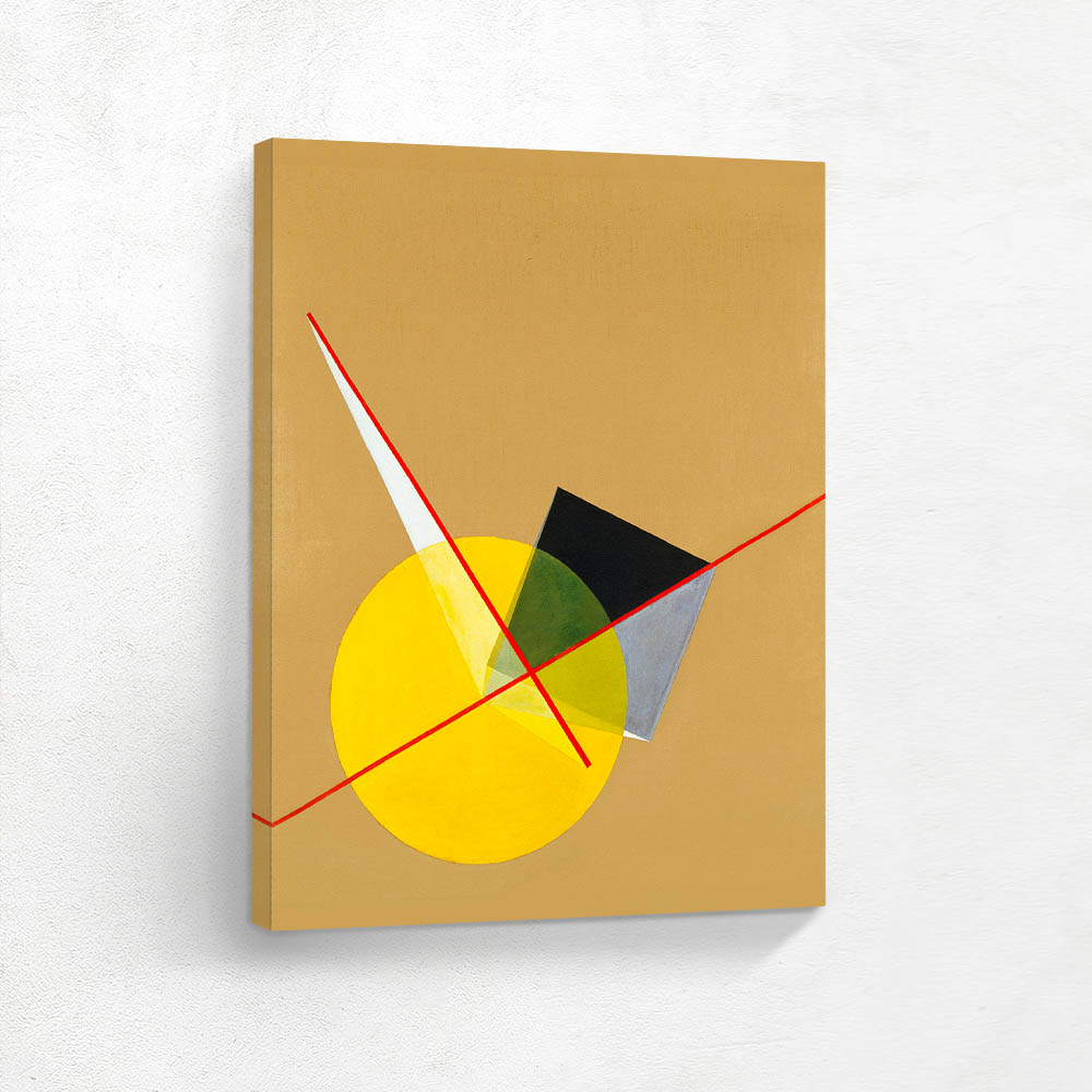 Yellow Circle and Black Square