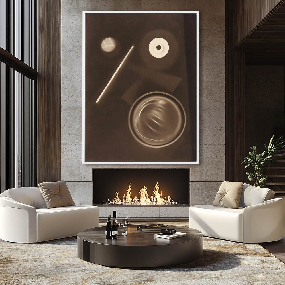 Photogram with circular shapes and diagonal line - Image 4