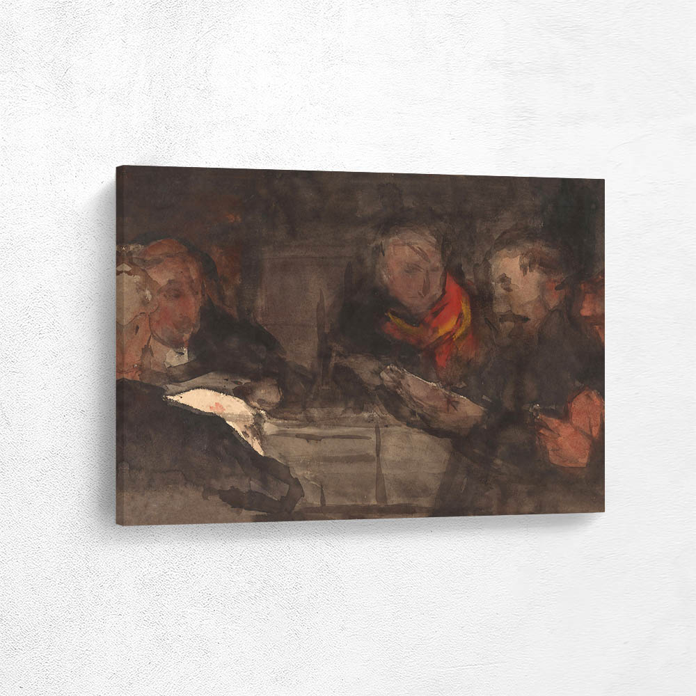 Group of Men Around a Table