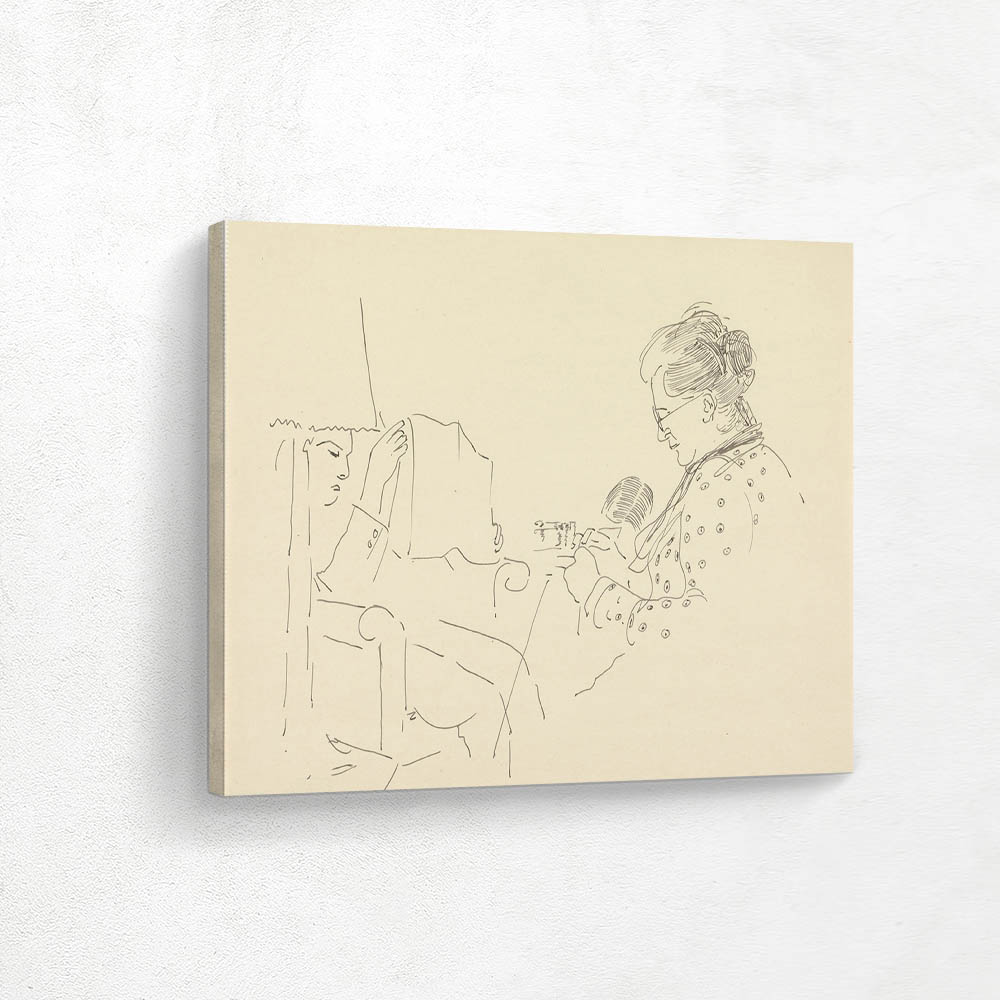 Hand working woman and reading boy
