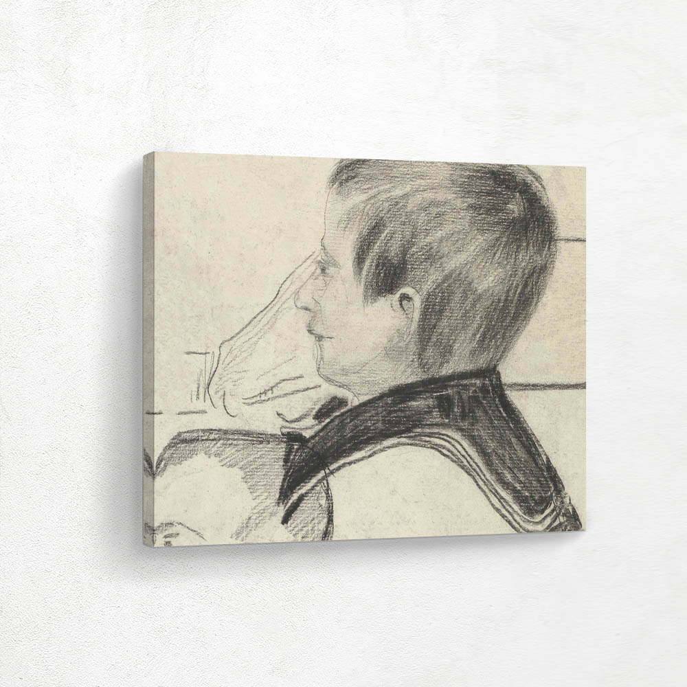 Head of a Boy with a Sailor’s Collar, in Profile