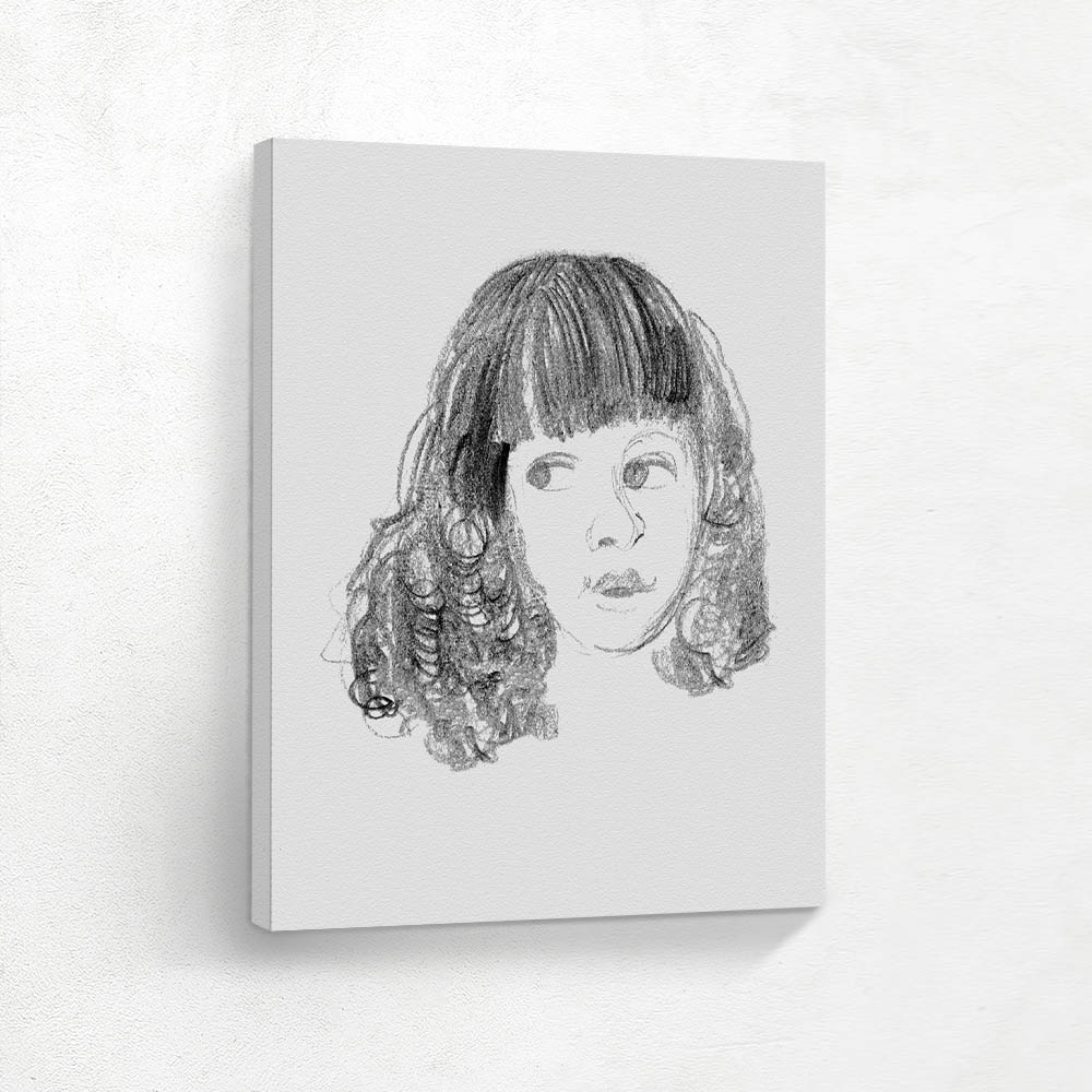 Head of a Girl with Curly Hair Head of a Girl with Curly Hair