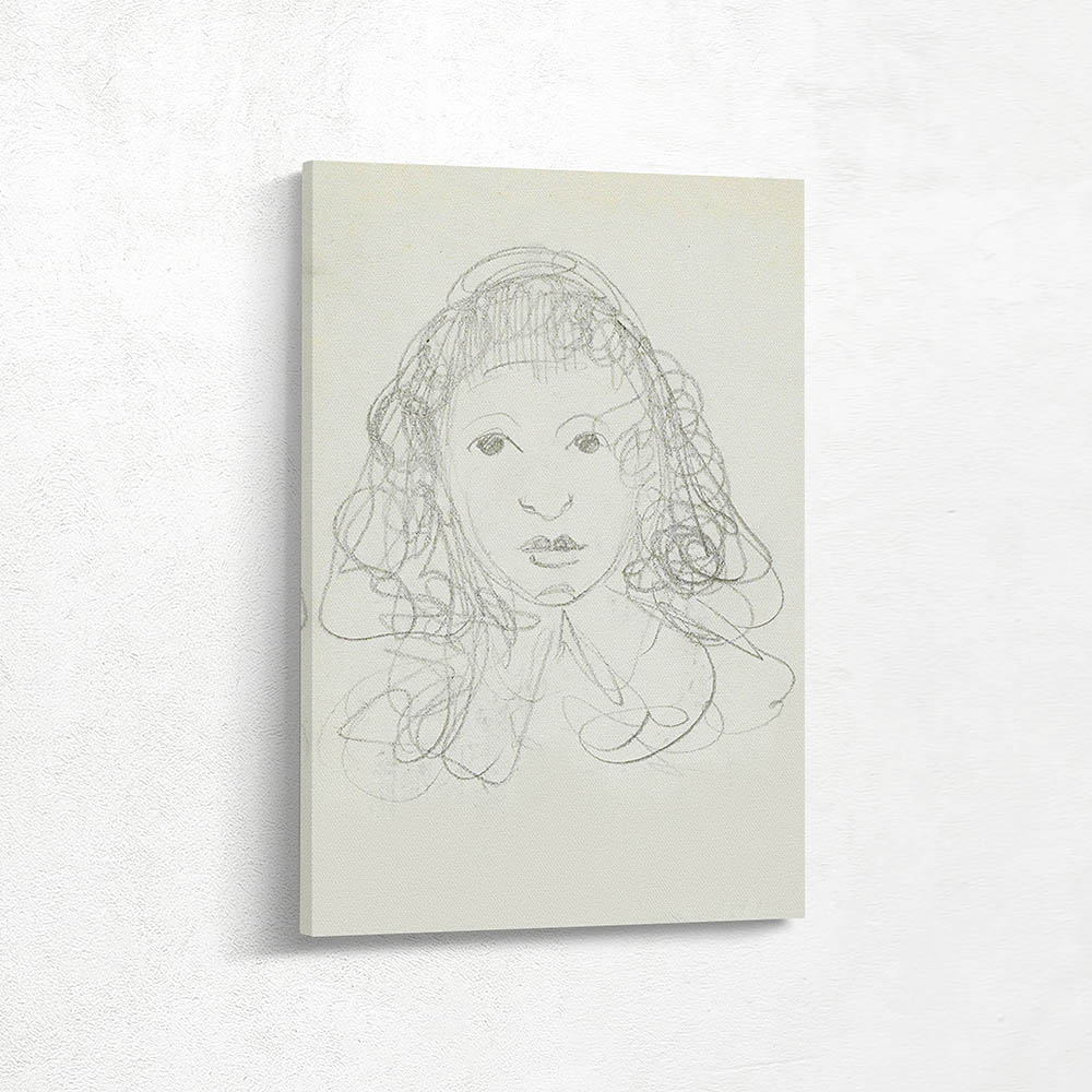Head of a Girl with Curly Hair Head of a Girl with Curly Hair