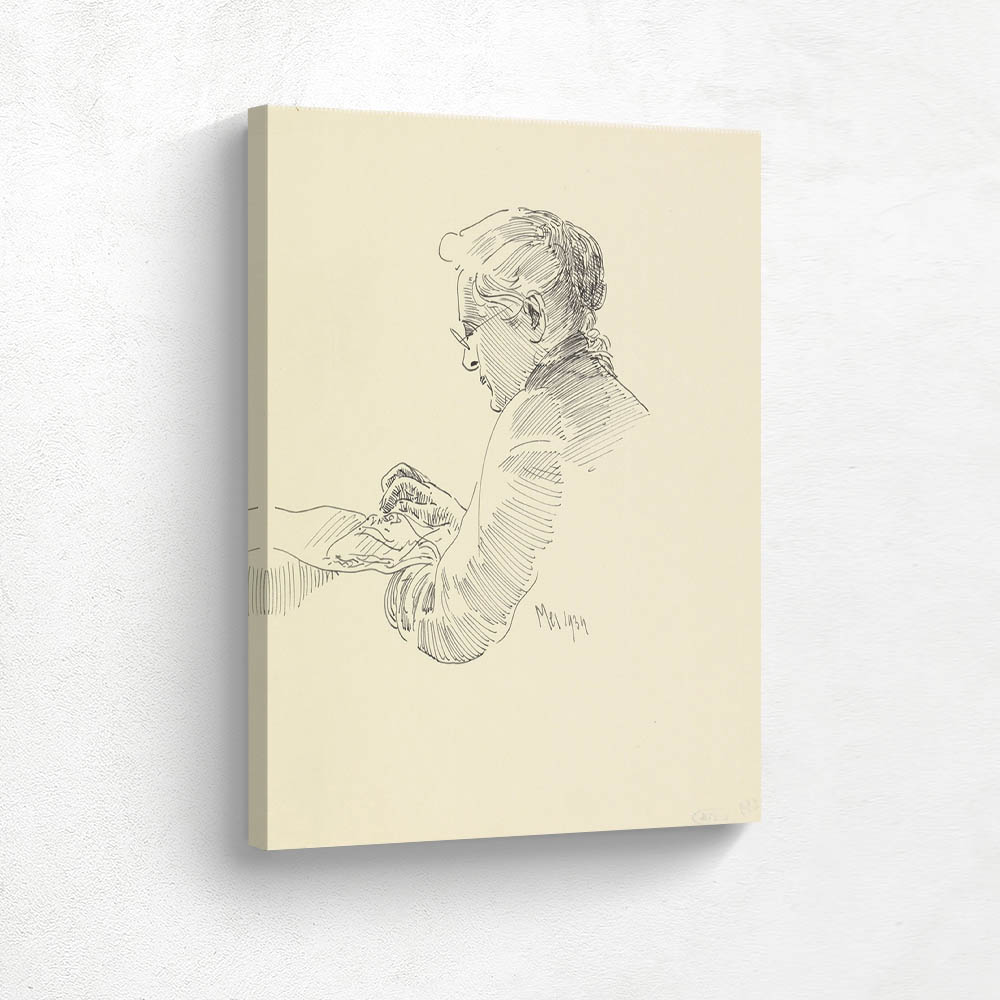 Portrait of the Wife of Carel Adolph Lion Cachet, handicraft 1934