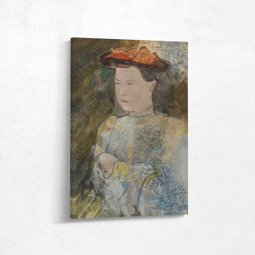 Woman with a Flat Hat