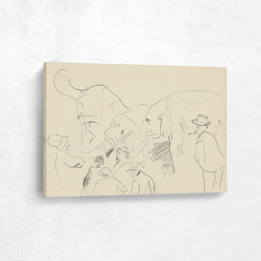 Spectators at Two Elephants