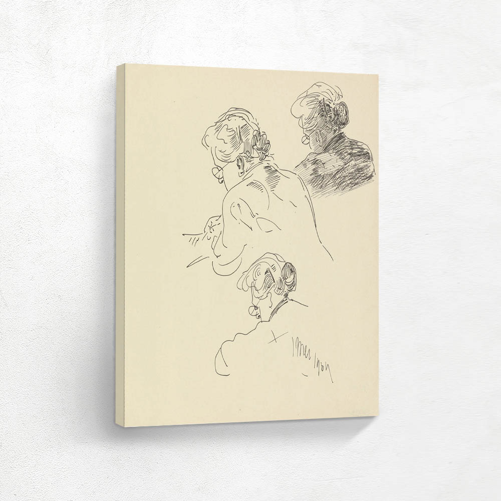 Study of the wife doing hand work