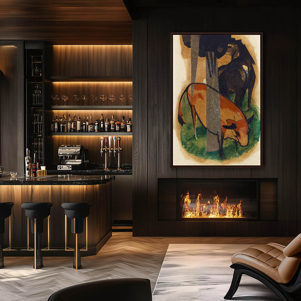 Red horse and yellow cattle - Image 3