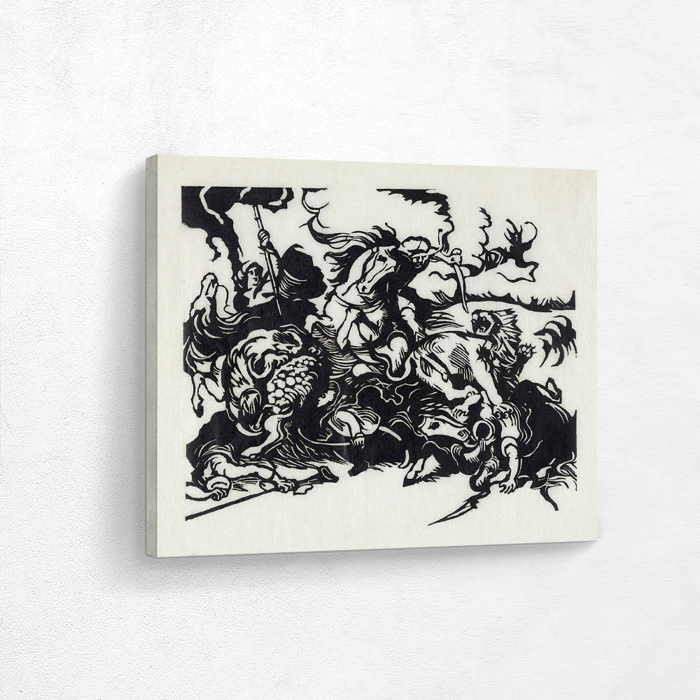 Lion hunt for Delacroix