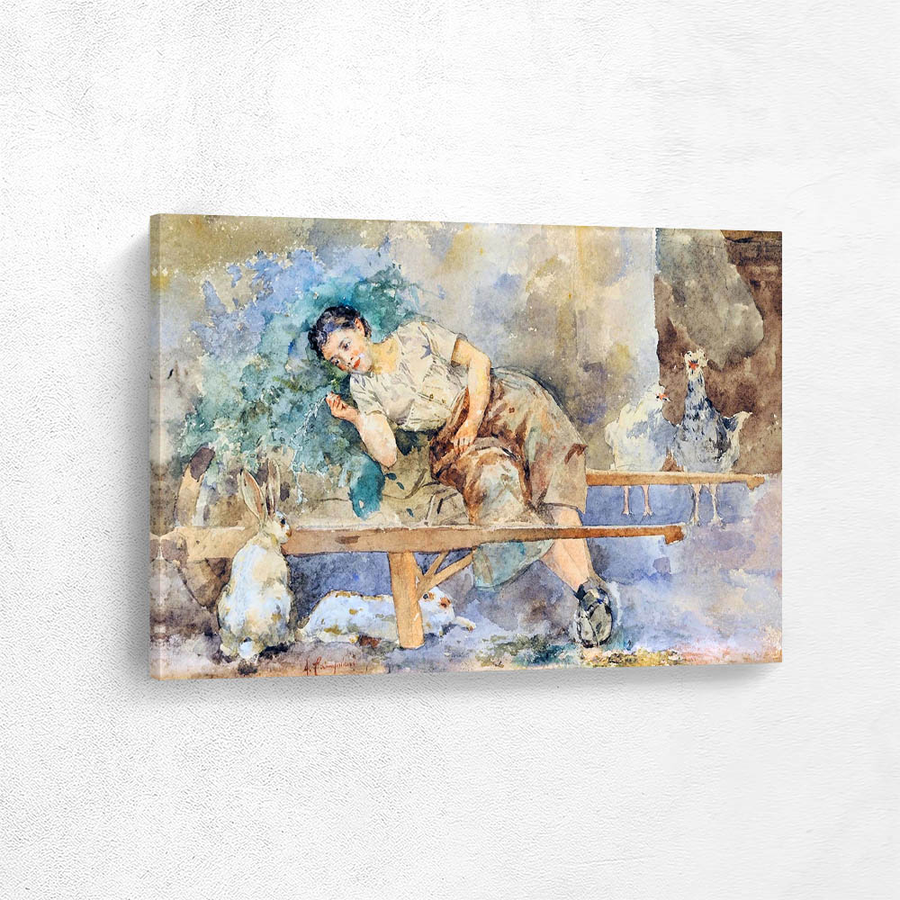 The Peasant girl in the Farmyard