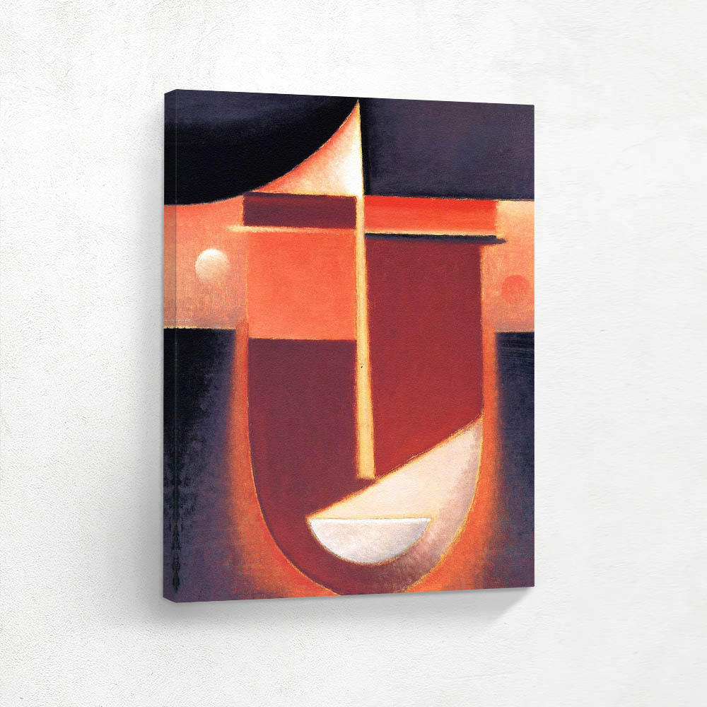 Abstract Head Red Light