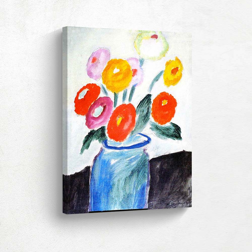 Dahlias in a Glass Jar