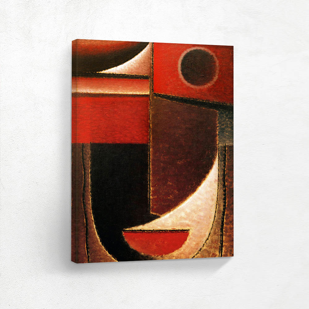 Abstract Head Red Light