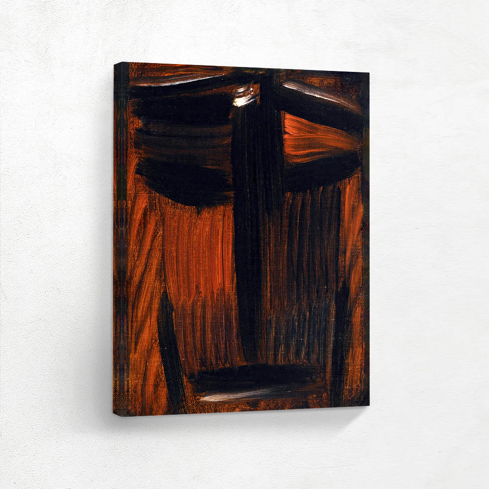 Meditation Black Orange and Glowing