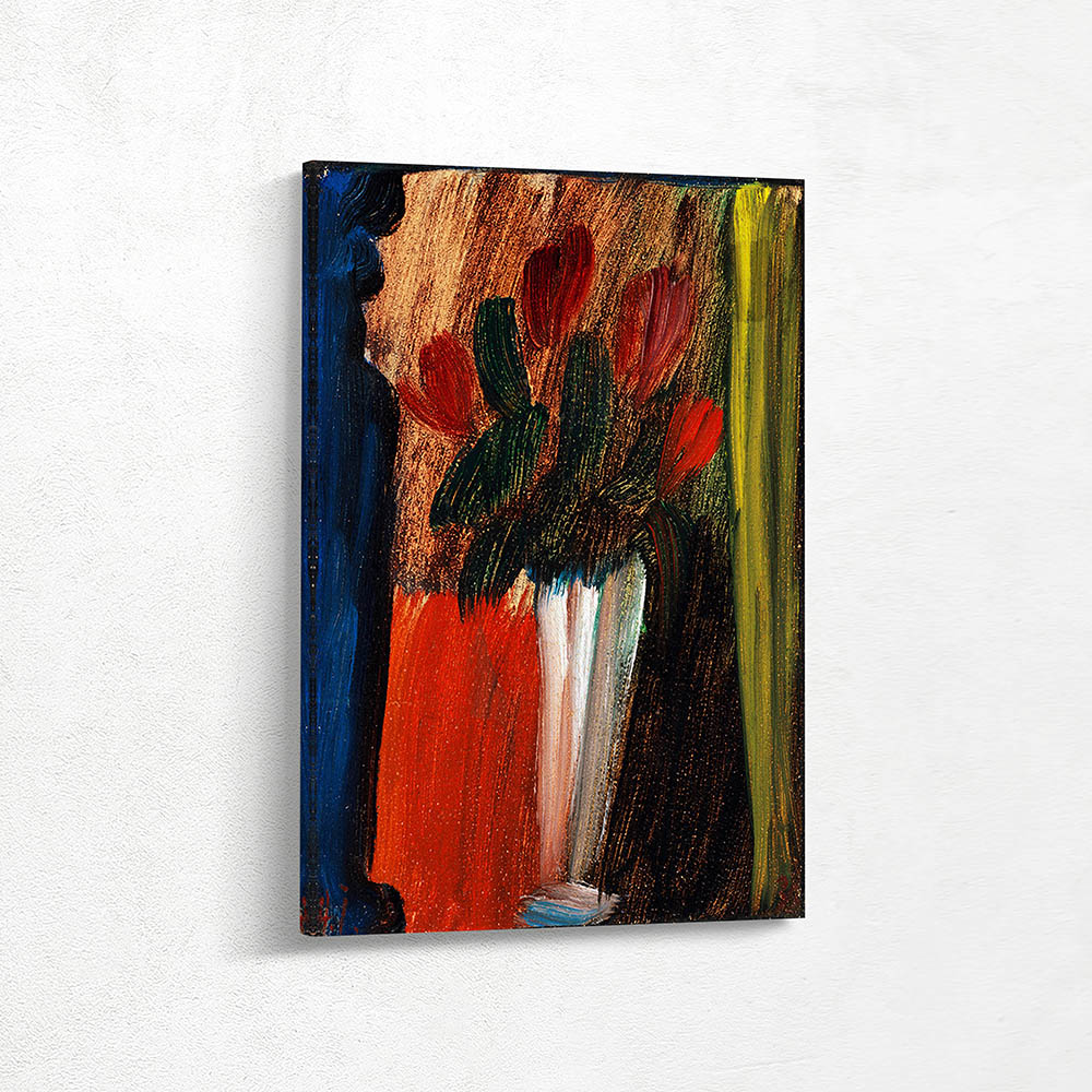 Still Life with Flowers in White Vase