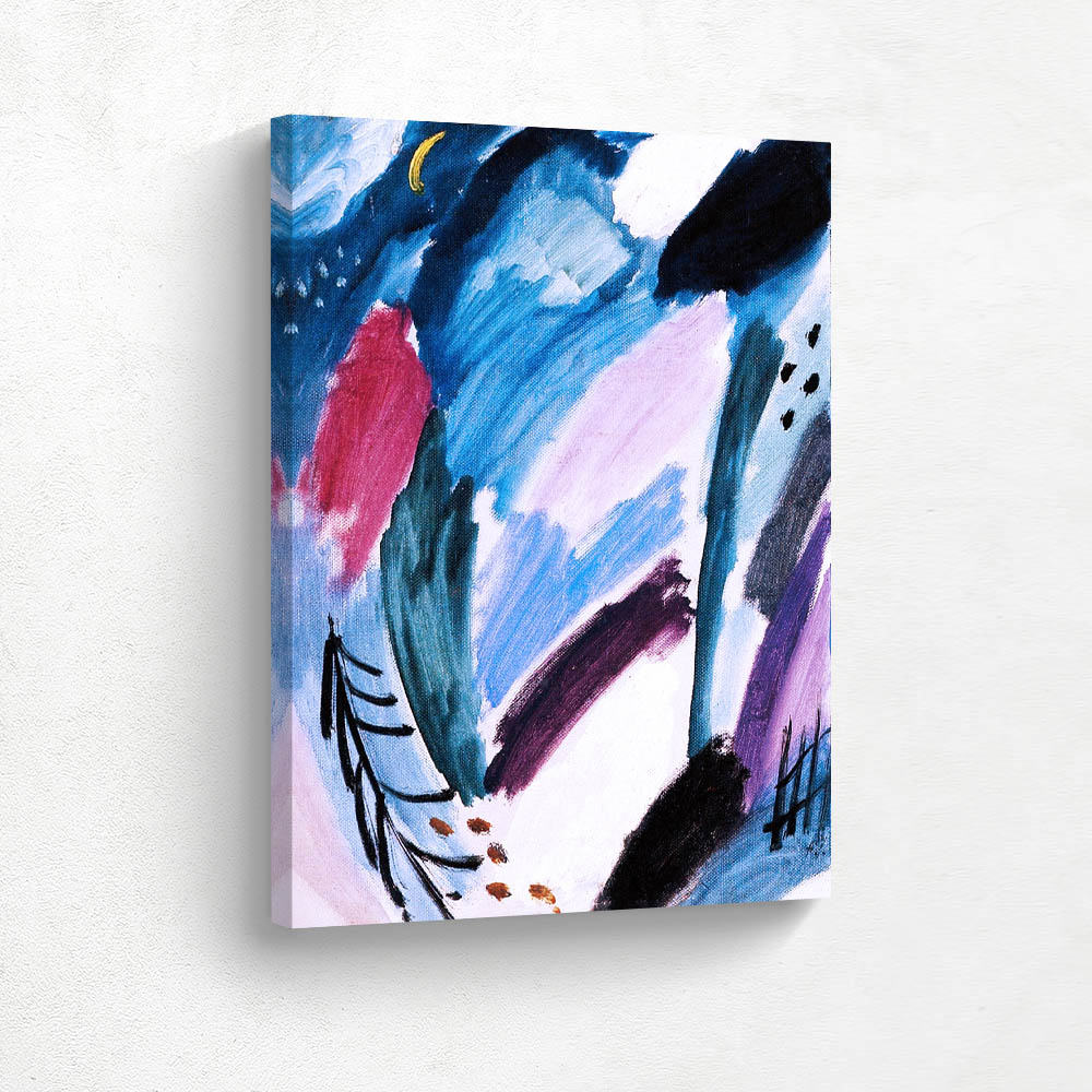 Variation Frosty Night with Crescent Moon