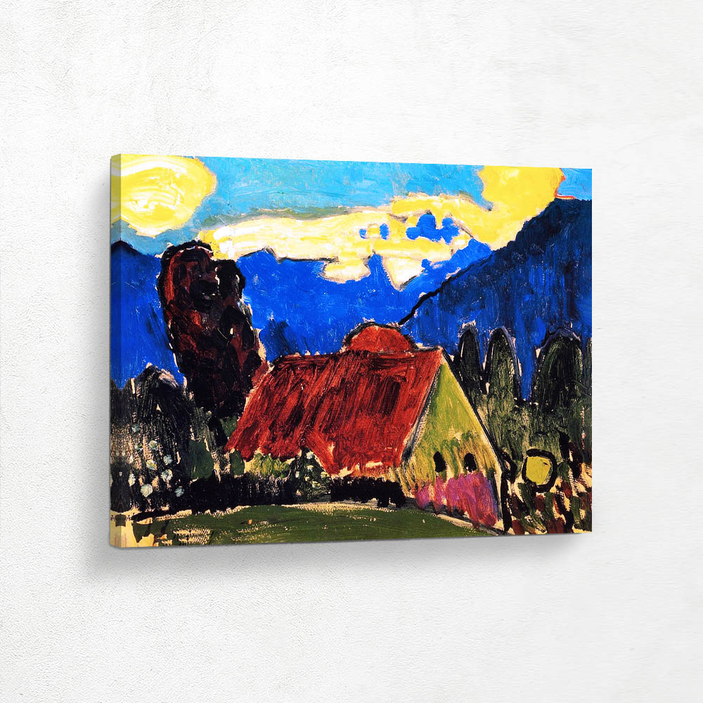 Yellow Clouds over Farmhouse