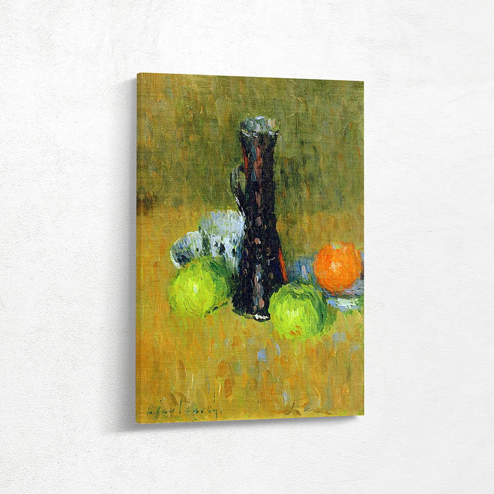 Blue Pot with Green Apples