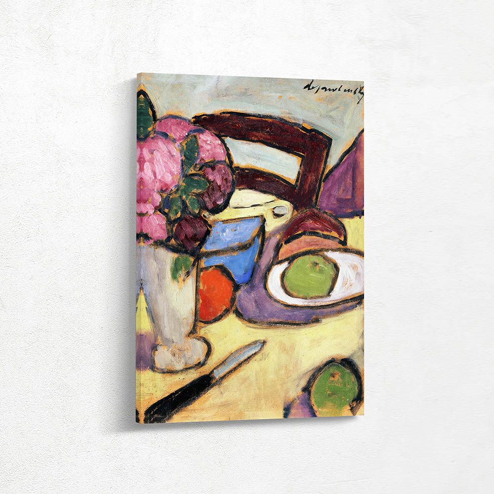 Still life with Chair and Bouquet Still life with Chair and Bouquet