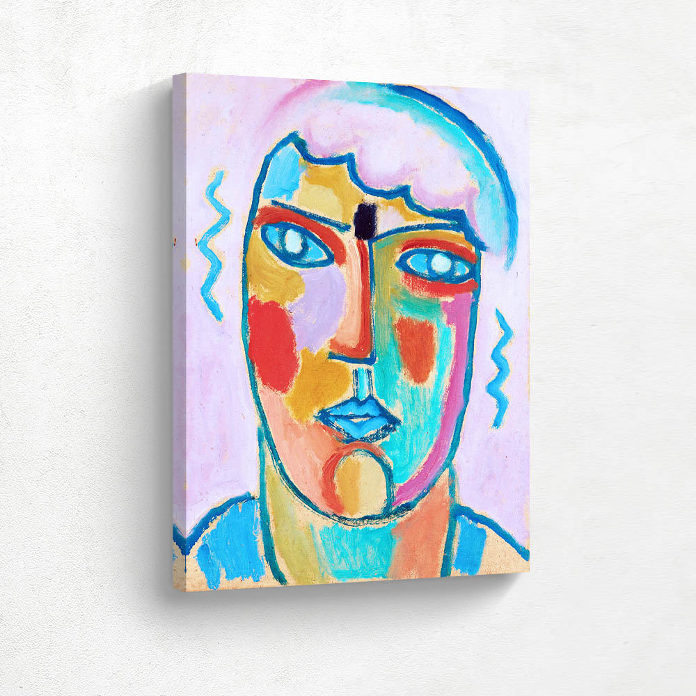Mystical Head Head in Purple and Blue