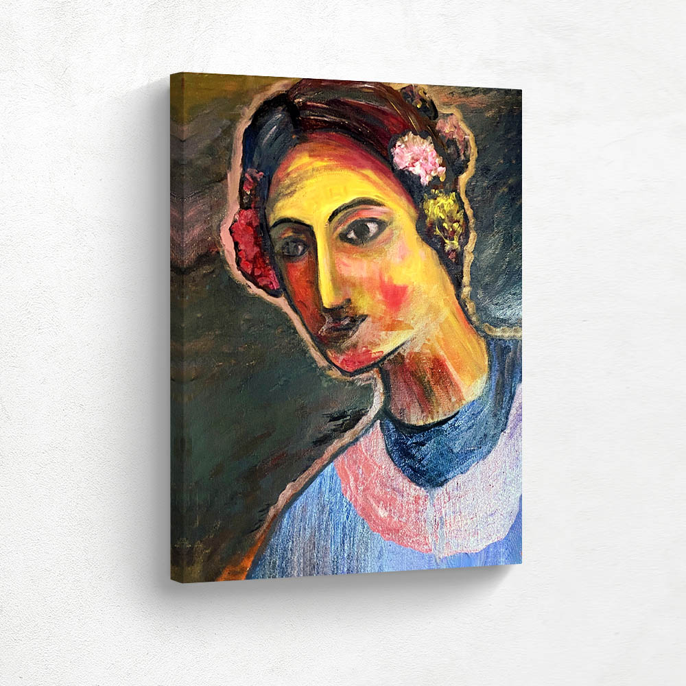 Woman with Flowers in her Hair