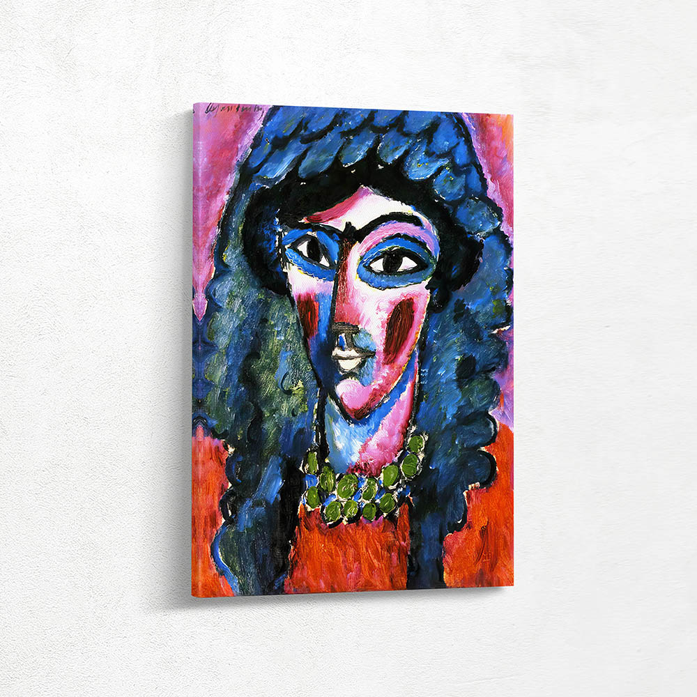 Head in Wine Red and Green