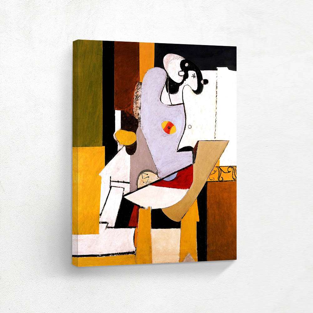 Blue Figure in a Chair