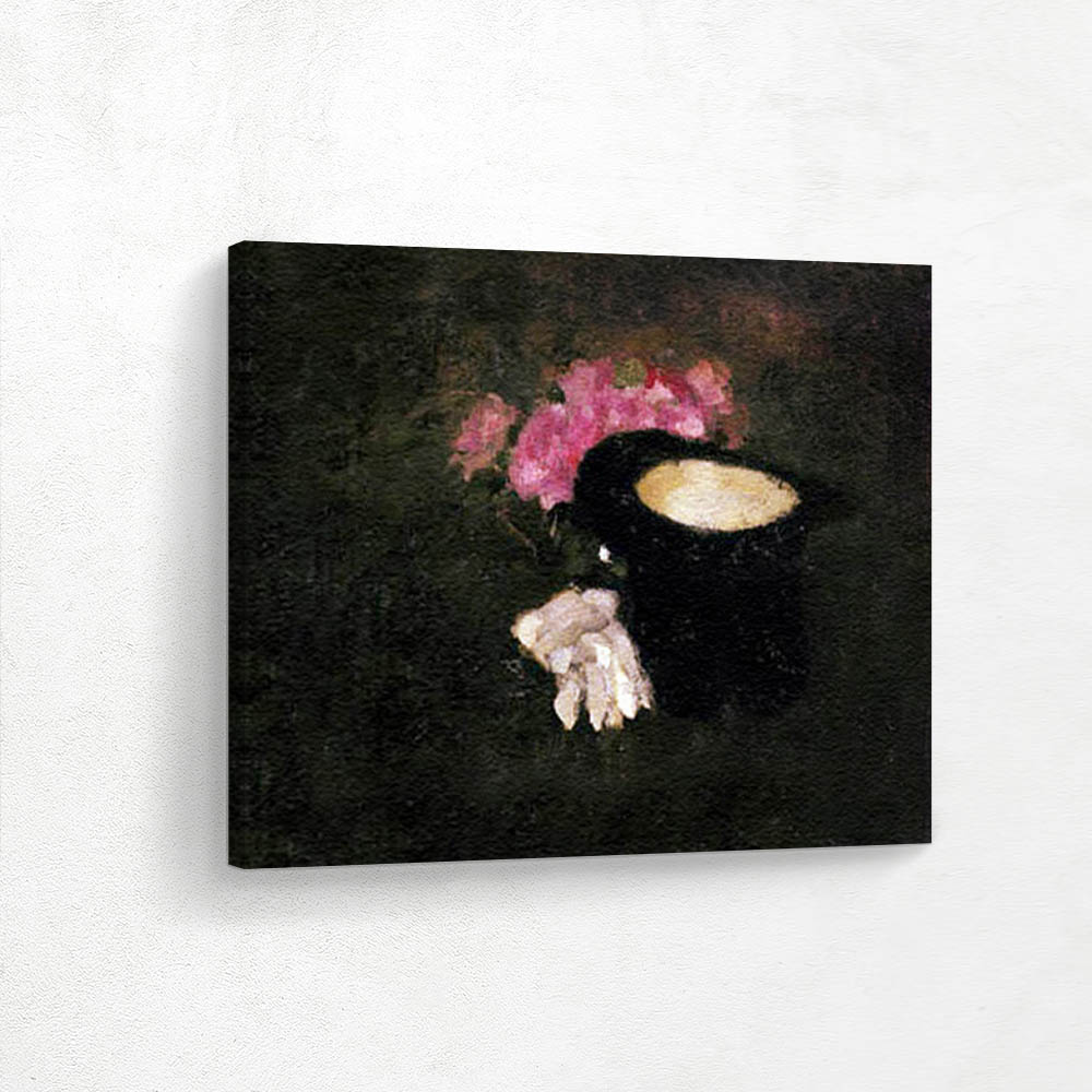 Top Hat with Gloves and Roses