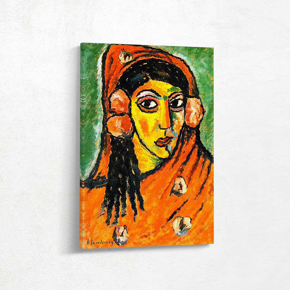 Spanish Woman with Red Veil