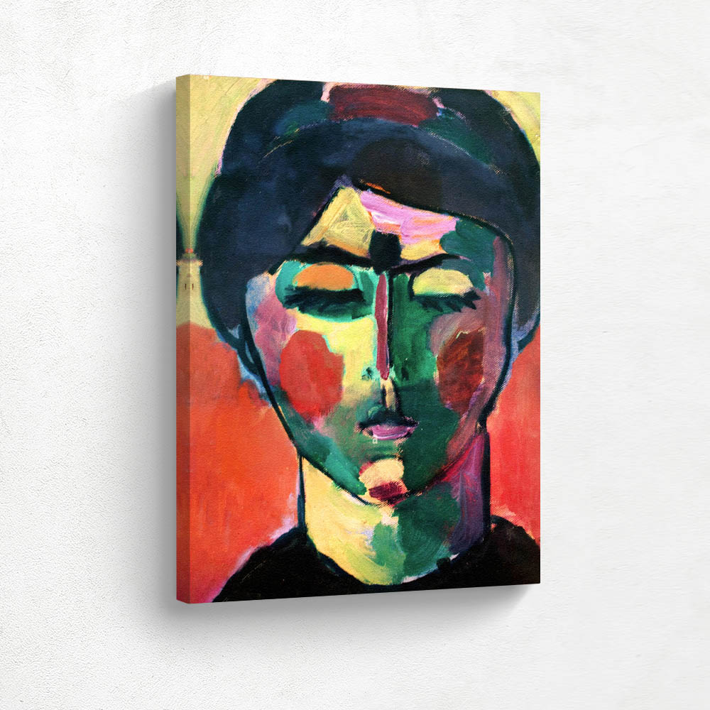 Head of a Woman Eyes Closed