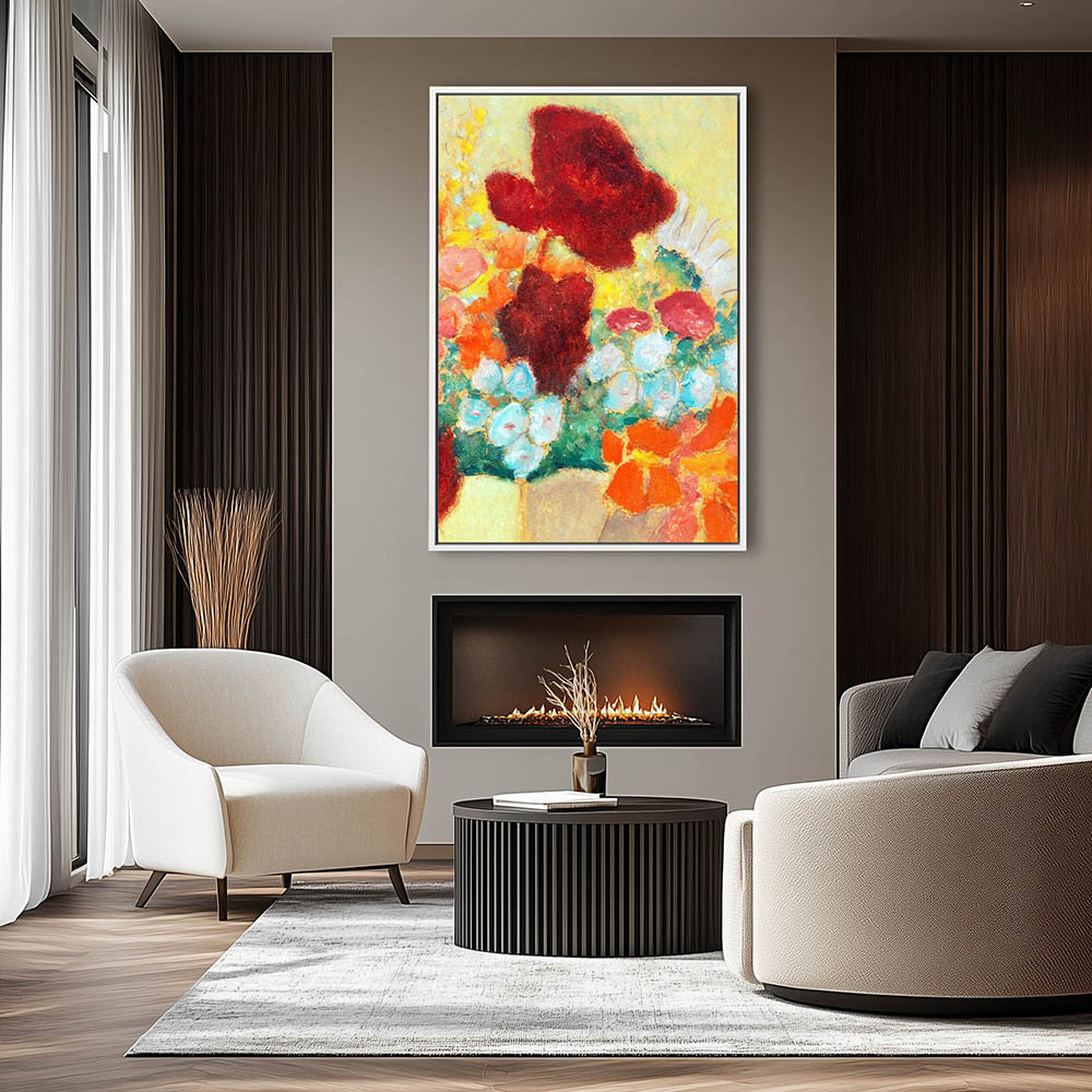 Large Still Life Bright Flowers - Image 4