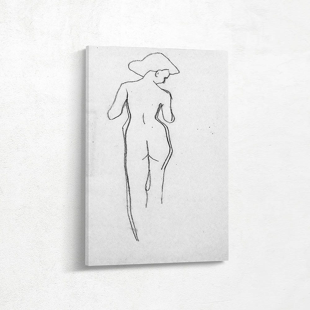 Sketch of a Nude, Head Tilted to the Right