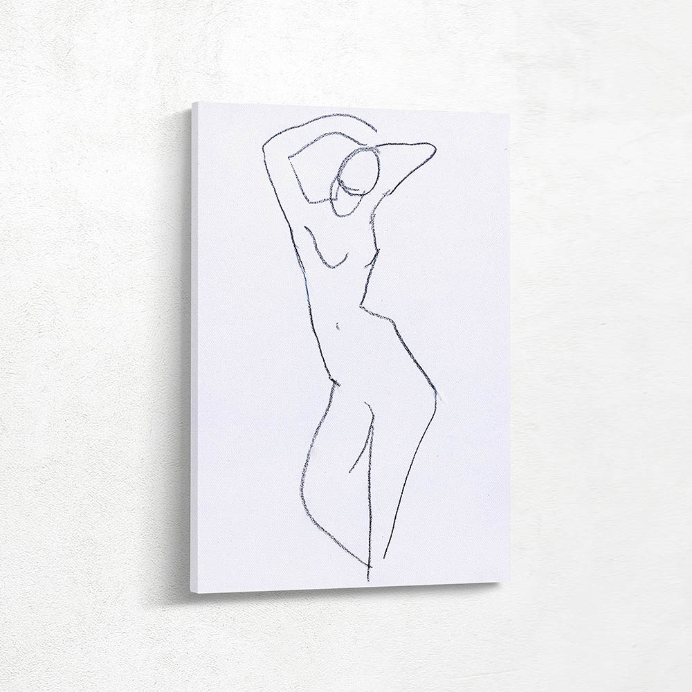 Sketch of a Standing Figure, Arms Above Her Head