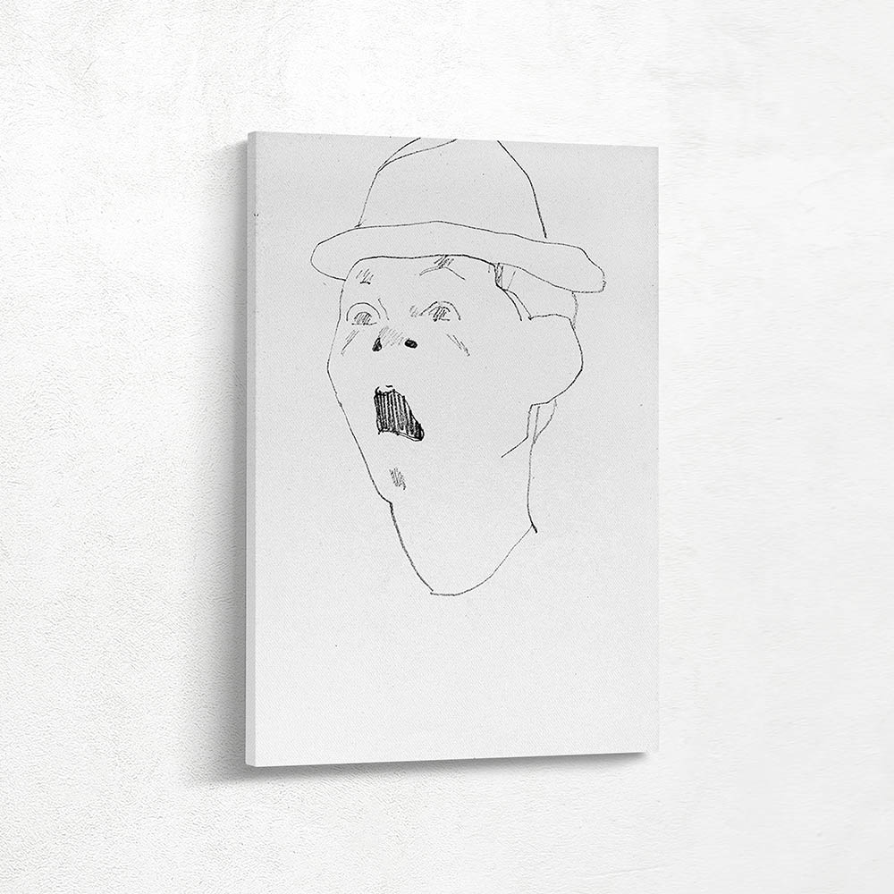 Amazed Clowns Head Study for Cover Painting