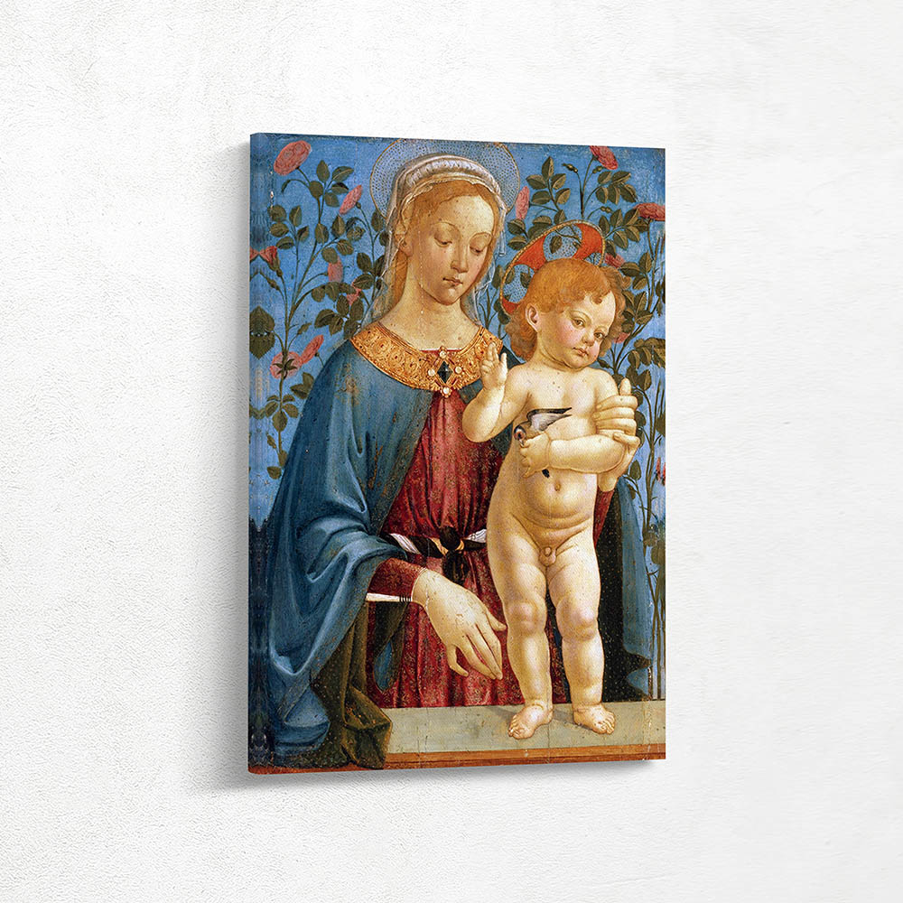 Madonna and Child Resting at a Parapet